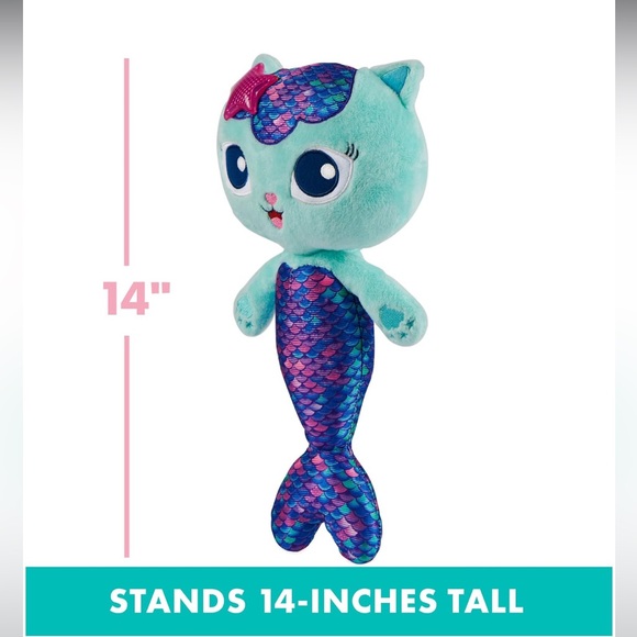 Gabby’s Dollhouse Interactive Mer-cat plush doll - Picture 5 of 8